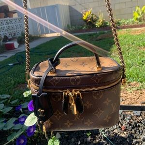 Louis Vuitton Brown Monogram Bag w/ Lock & Keys